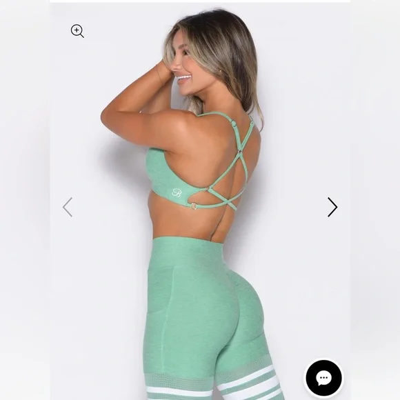Bombshell Sportswear LIFT LUXE SPORTS BRA, size Small, Sage, Like New